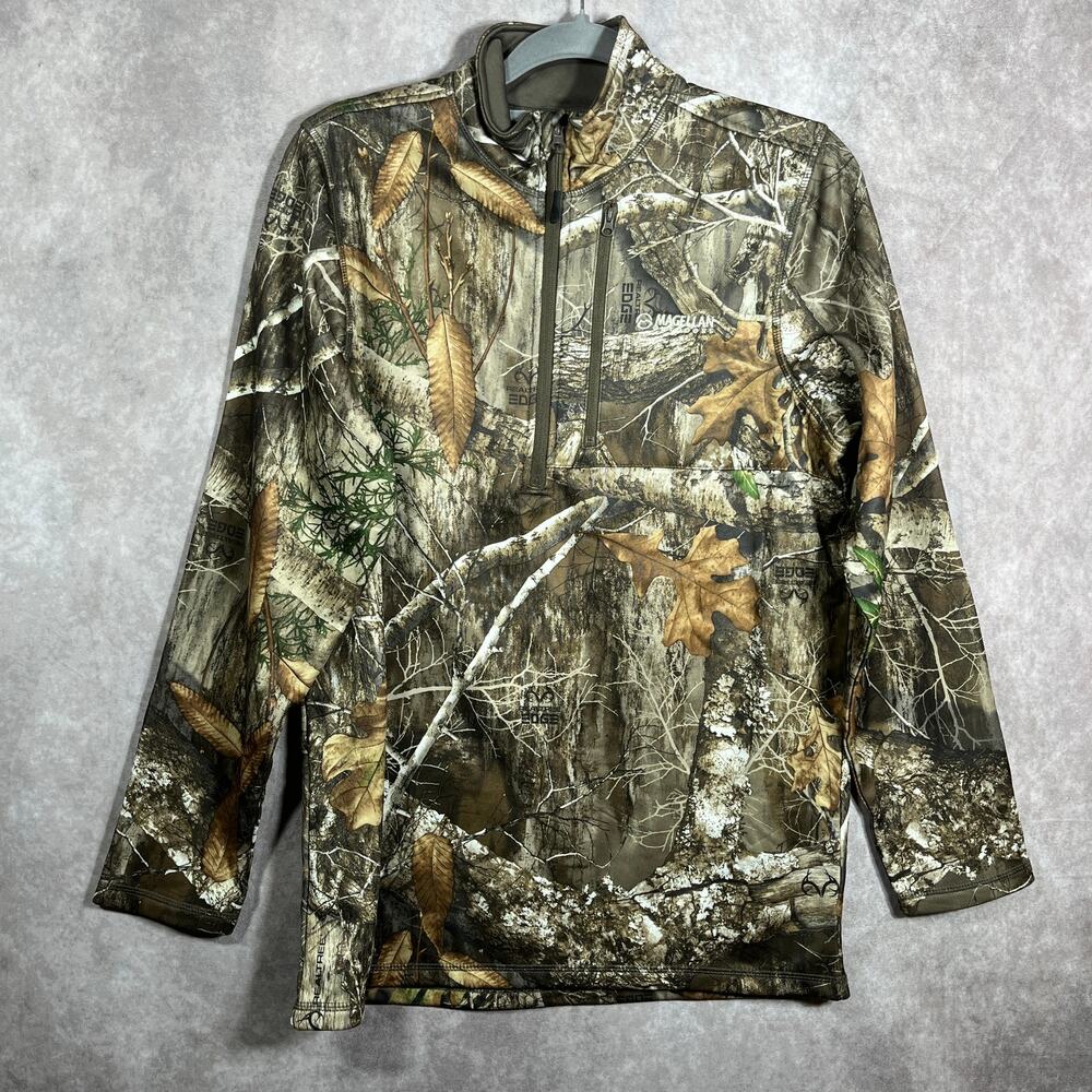 Magellan Outdoors Hunt Gear Sweatshirt‎ Mens Small Brown Realtree Camouflage
